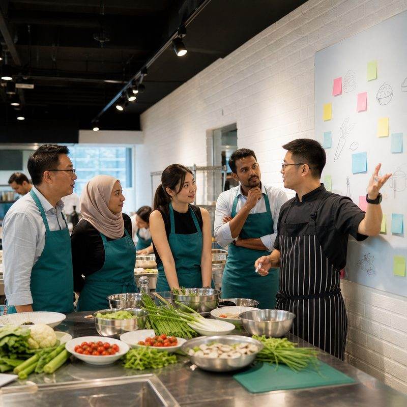 Custom cooking team building programme