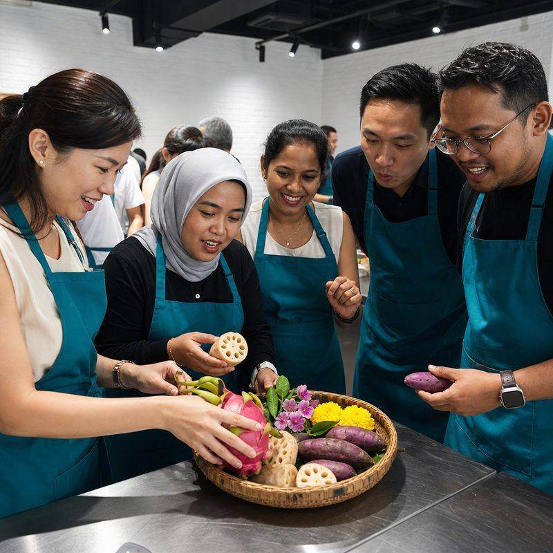 Epicurious cooking activity in Singapore