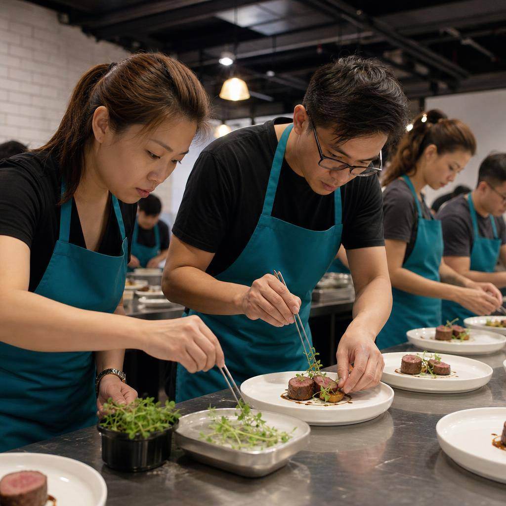 Michelin Star Chef plating team building activity