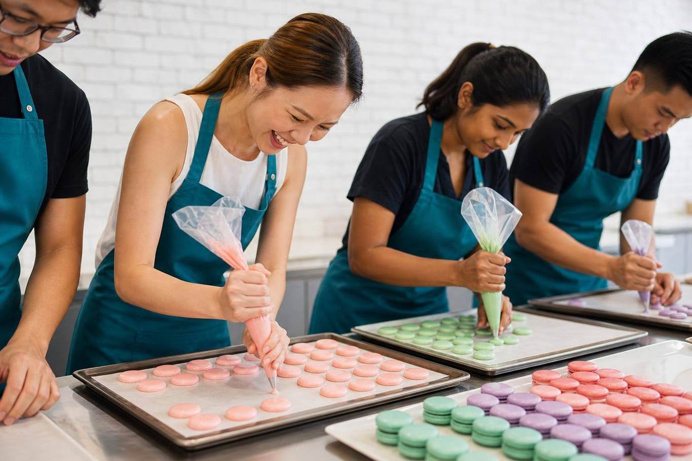 French Macaron workshop for teams in Singapore