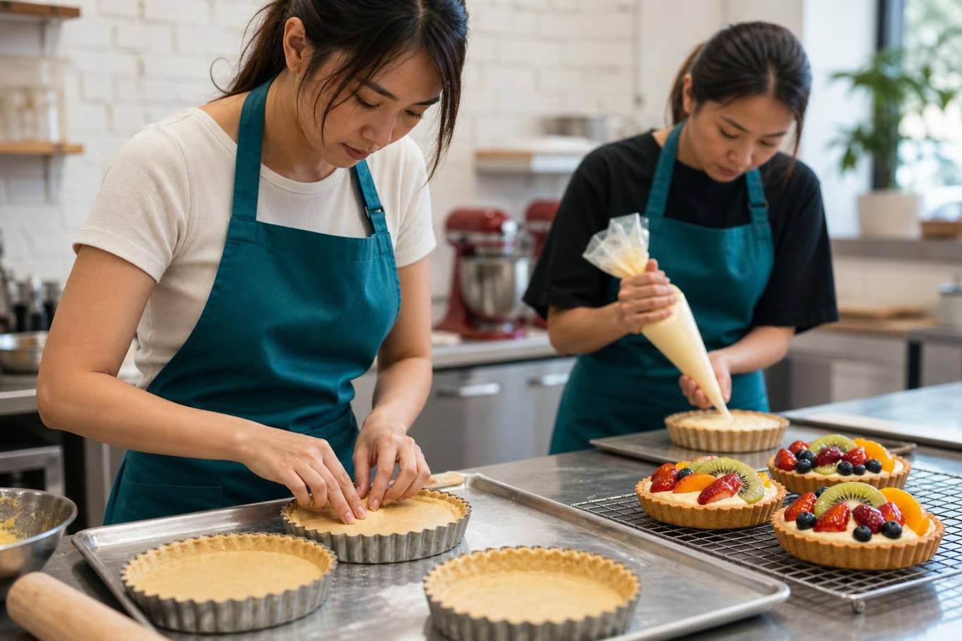Tart making workshop for teams in Singapore