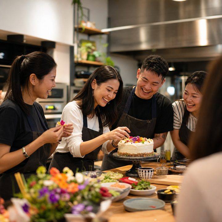 Birthday cooking party