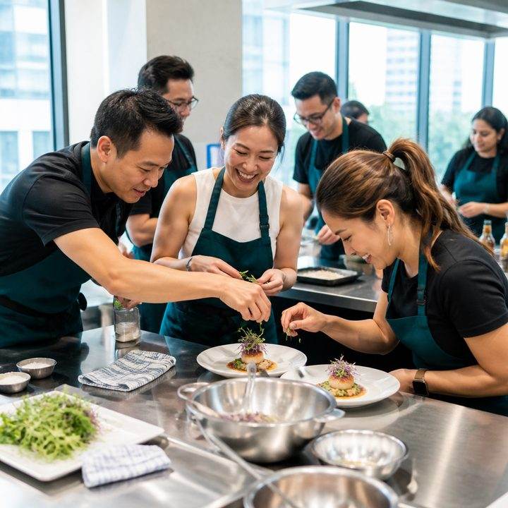Corporate offsite hosted at the D'Open Kitchen studio