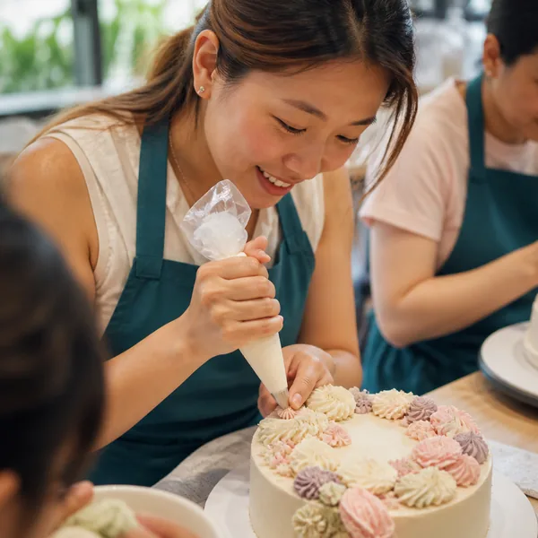 Young chefs at a kids cooking holiday camp in Singapore